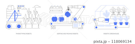 Agriculture automation isolated cartoon vector illustrations se 118069134