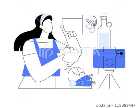 Healthy cooking blog isolated cartoon vector illustrations. 118069447