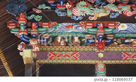 秩父神社 お元気三猿 秩父神社 お元気三猿 118069537