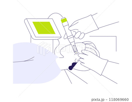 Medical laser application abstract concept vector illustration. 118069660