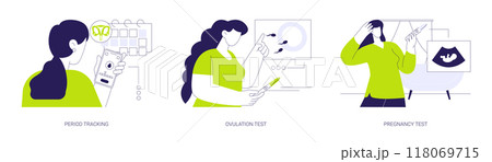 Family planning abstract concept vector illustrations. Family planning abstract concept vector illustrations. 118069715