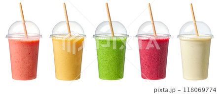 various colorful smoothies 118069774