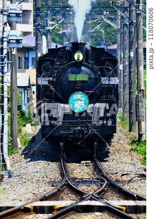 真夏の鬼怒川路に清々しい色合い… 白樺カラーHNのSL大樹 真夏の鬼怒川路に清々しい色合い… 白樺カラーHNのSL大樹 118070606