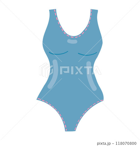 A stylish one-piece swimsuit illustration, perfect for summer fashion designs, beachwear collections, and pool party themes. Ideal for swimwear branding A stylish one-piece swimsuit illustration, perfect for summer fashion designs, beachwear collections, and pool party themes. Ideal for swimwear branding 118070800