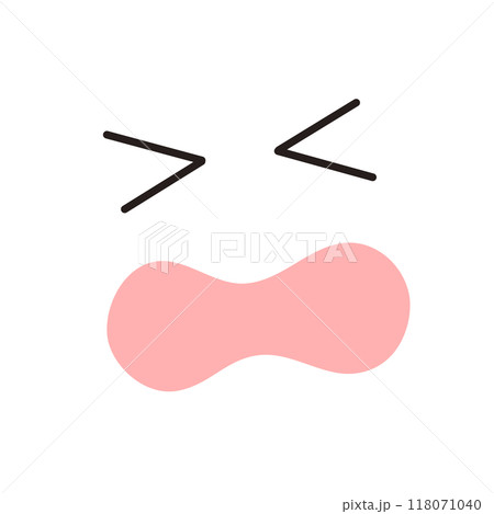 シンプルな泣き顔アイコン素材 シンプルな泣き顔アイコン素材 118071040