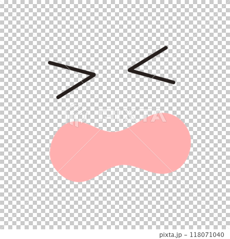 シンプルな泣き顔アイコン素材 シンプルな泣き顔アイコン素材 118071040