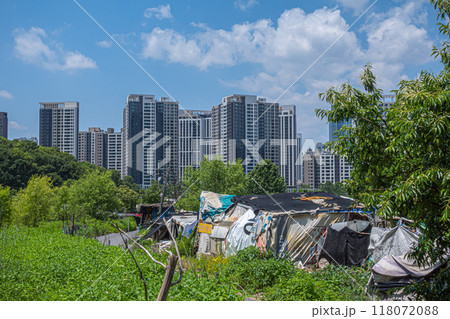 韓国の九龍村 クリョンマウルの風景 118072088