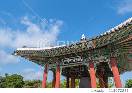 北朝鮮との国境付近　韓国 118072281