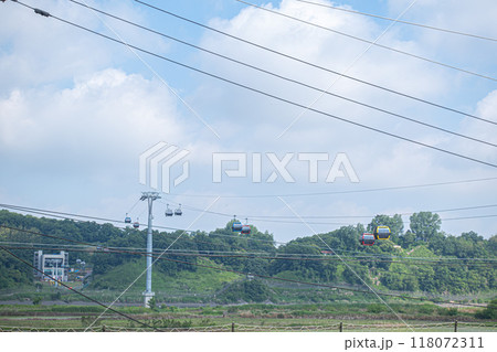 北朝鮮との国境付近　韓国 118072311