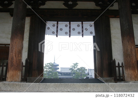 世界文化遺産の法隆寺 118072432