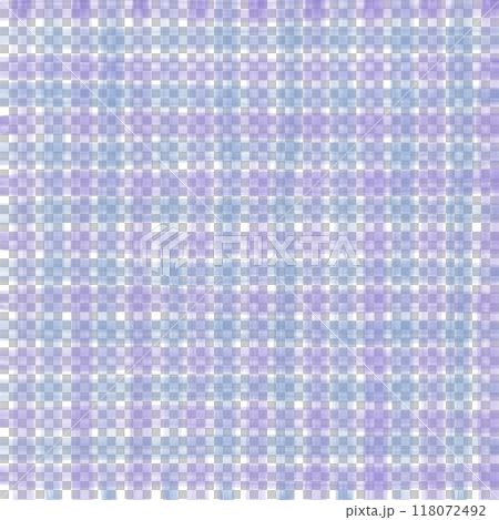 Blue Purple Gingham Check Hand Drawn Background Overlay 118072492