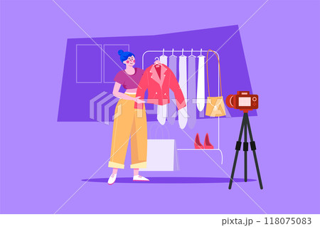 Man editing video Man editing video 118075083