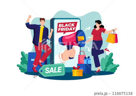 Black Friday Sale Announcement 118075138