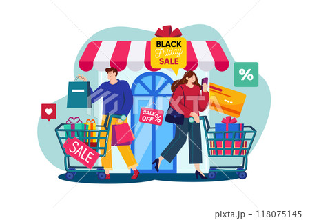 Black Friday Shopping Black Friday Shopping 118075145