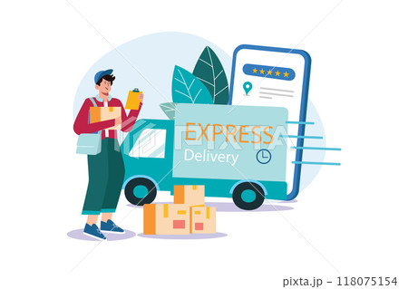 Express delivery service 118075154