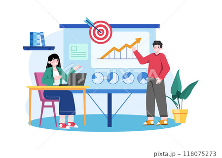 Employee Presenting 118075273