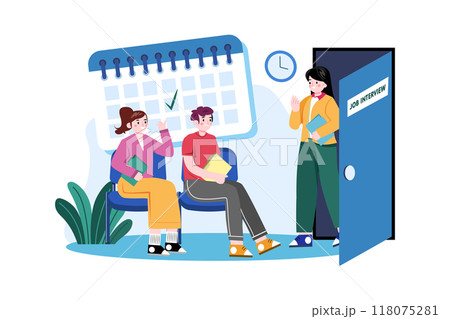 Job Interview Queue 118075281