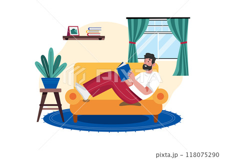 Man reading book Man reading book 118075290