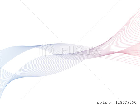ラインウェーブ グラフィック 背景素材 ラインウェーブ グラフィック 背景素材 118075350