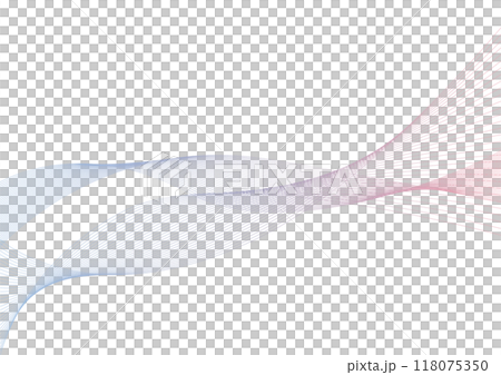 ラインウェーブ グラフィック 背景素材 ラインウェーブ グラフィック 背景素材 118075350