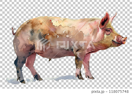 Detailed watercolor illustration of a brown bear head, showcasing realistic textures and lifelike expressions. Wildlife Animals. Detailed watercolor illustration of a brown bear head, showcasing realistic textures and lifelike expressions. Wildlife Animals. 118075748