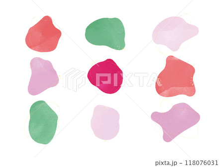 春の水彩風フレーム(9種類) 春の水彩風フレーム(9種類) 118076031