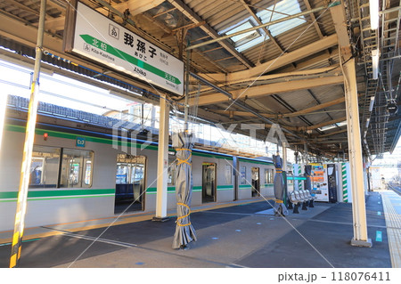JR東日本　成田線の我孫子支線車窓風景(2022年冬) 118076411