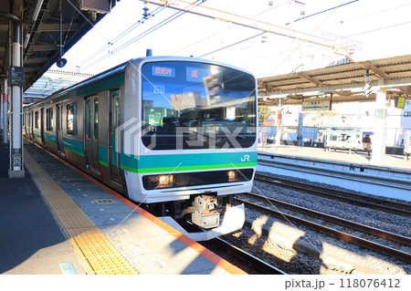 JR東日本　成田線の我孫子支線車窓風景(2022年冬) 118076412