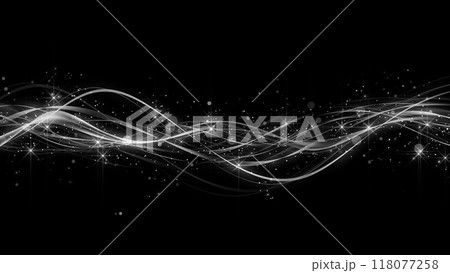 背景 アブストラクト ウェーブ 輝き 背景 アブストラクト ウェーブ 輝き 118077258