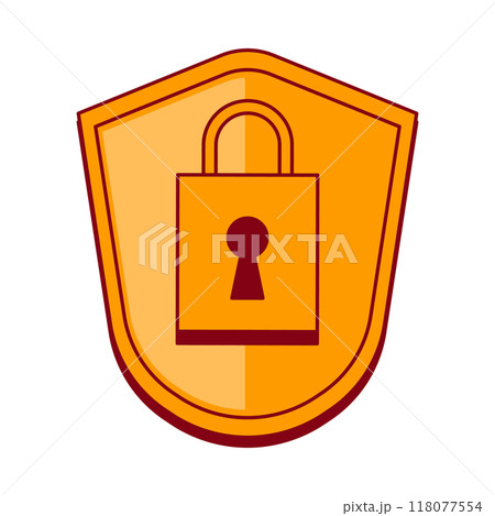 セキュリティ　盾のイラスト 118077554