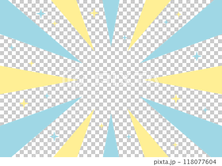 Concentrated line background frame simple light blue and yellow pastel Concentrated line background frame simple light blue and yellow pastel 118077604