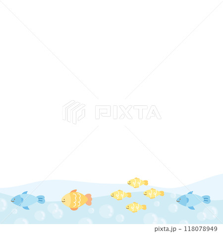 Under the sea square frame with pastel fish for background, wallpaper, backdrop, ad template, photo frame, banner, social media, poster, souvenir shop, aquarium, marine lives, ocean view, card print Under the sea square frame with pastel fish for background, wallpaper, backdrop, ad template, photo frame, banner, social media, poster, souvenir shop, aquarium, marine lives, ocean view, card print 118078949
