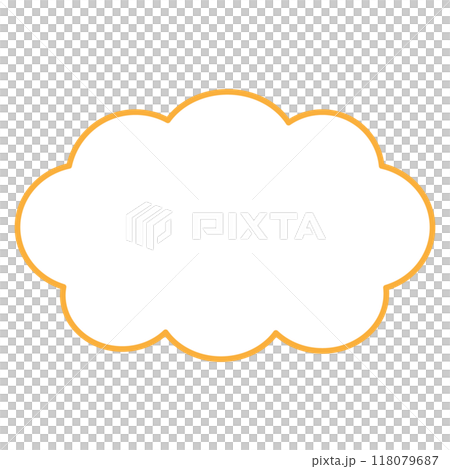 A simple and easy-to-use cloud speech bubble 118079687