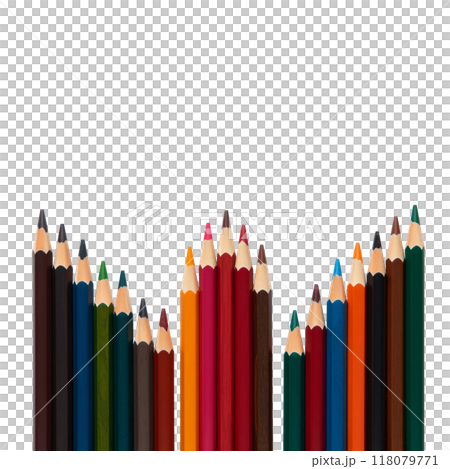 Background of aligned colored pencils Background of aligned colored pencils 118079771