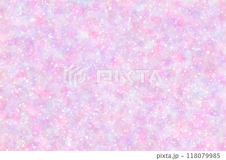メルヘンで幻想的なきらきら光るシンプルグラデーション背景壁紙イラストテクスチャ【ピンク、紫】 118079985