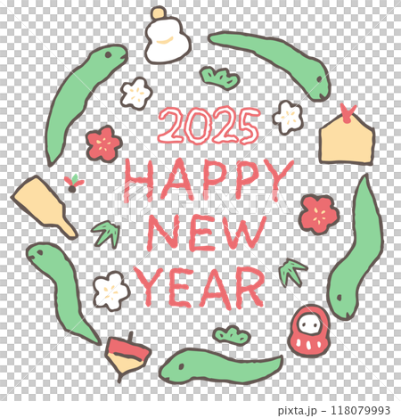 2025蛇年賀年片材料 2025蛇年賀年片材料 118079993