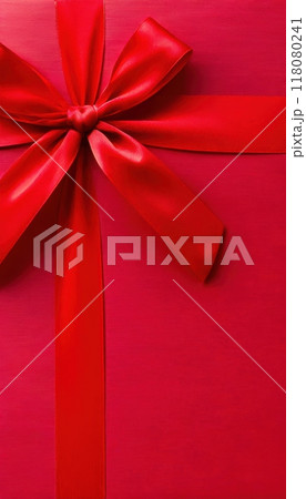 Close-up of red and white gift boxes with bows, perfect for holiday and Christmas celebrations. Close-up of red and white gift boxes with bows, perfect for holiday and Christmas celebrations. 118080241
