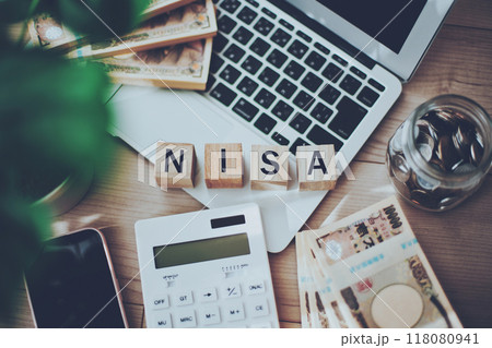 NISAとお金 ビジネスイメージ NISAとお金 ビジネスイメージ 118080941