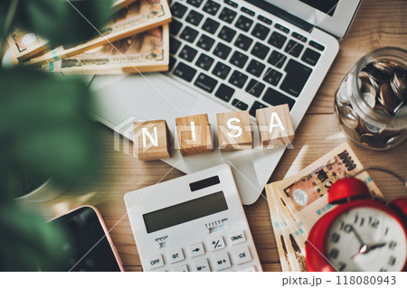 NISAとお金 ビジネスイメージ NISAとお金 ビジネスイメージ 118080943