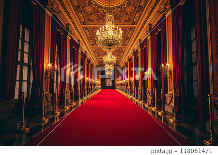 豪華な宮殿の廊下 豪華な宮殿の廊下 118081471