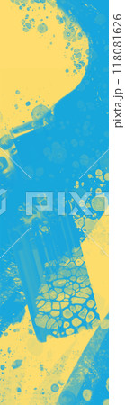 Abstract Blue Yellow paint Background. Vector illustration design 118081626