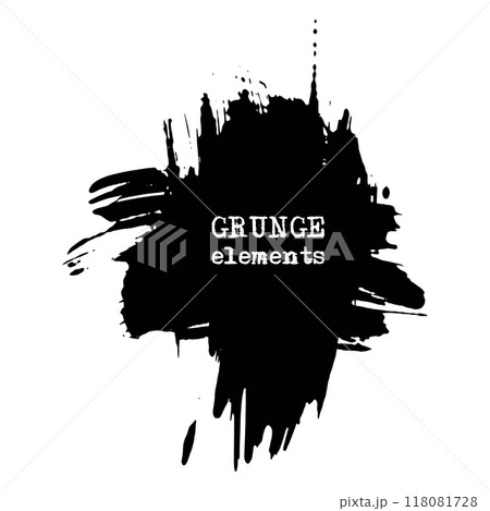 vector splats splashes and blobs of black ink paint in different shapes drips vector splats splashes and blobs of black ink paint in different shapes drips 118081728