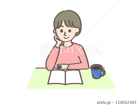 本を読む人 118082985