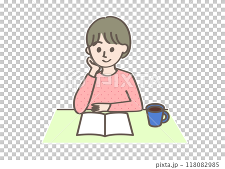 本を読む人 118082985