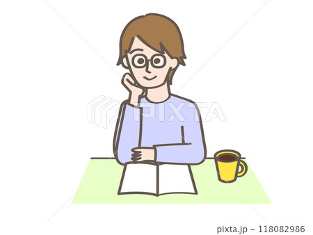 本を読む人 118082986