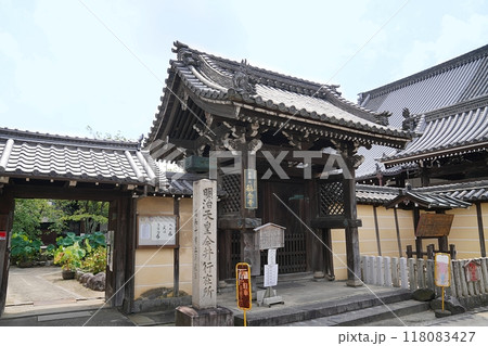 奈良 橿原市 今井町 称念寺(御堂筋)(夏) 奈良 橿原市 今井町 称念寺(御堂筋)(夏) 118083427