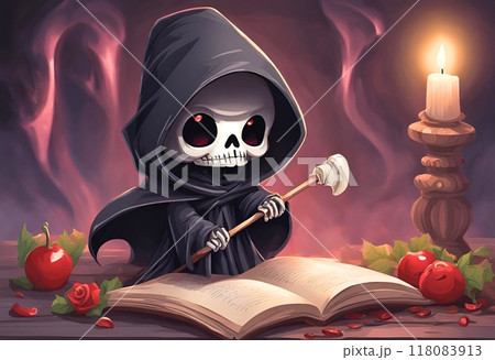 可愛い死神のイラスト 118083913