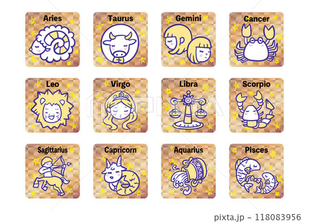 12星座の可愛いイラスト_04 12星座の可愛いイラスト_04 118083956