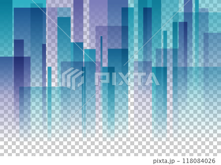 幾何学 グラフィック 背景素材 青 118084026