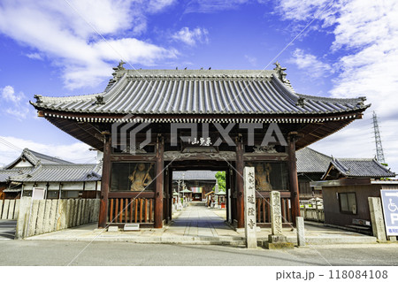 四国八十八箇所77番　道隆寺　仁王門　香川県多度津町 118084108